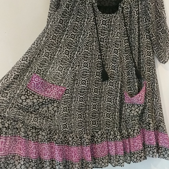 Free People 🎊6/1 HP!🎊 Babydoll Chiffon Dress ! S - Picture 5 of 8